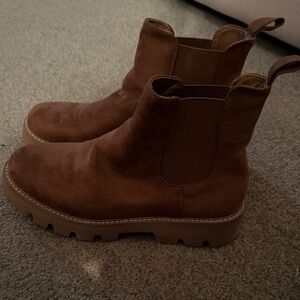 Brown Suede Ankle Boots